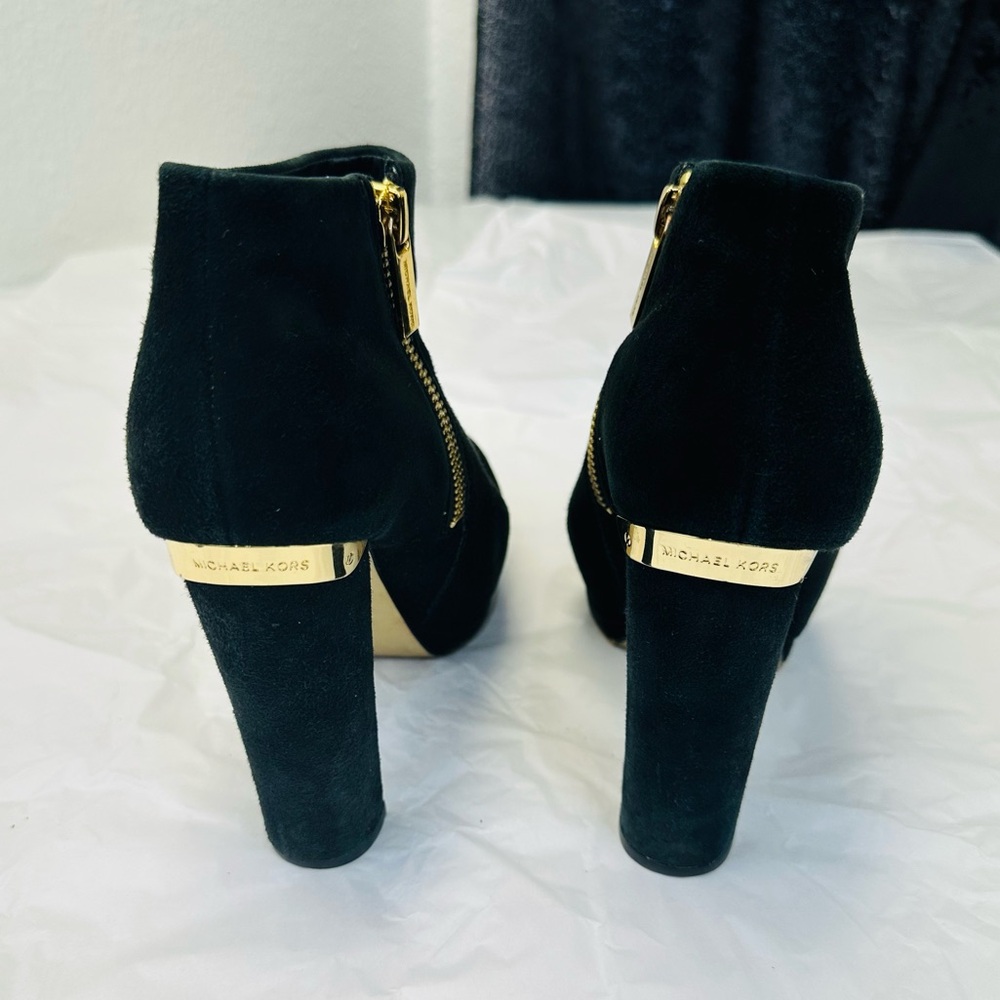 Michael Kors Black Heeled Boots - Picture 2 of 9